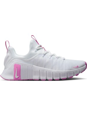 Nike Free Metcon 6 Training Shoes Kadın Yürüyüş Antrenman Ayakkabısı Beyaz-Pembe