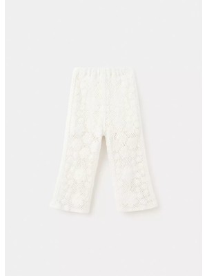 MANGO Baby Düz kroşe pantolon