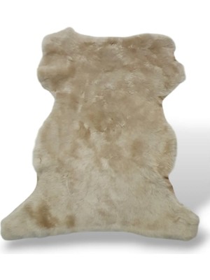 Ottoman Pouffe Hakiki Koyun Derisi Özel Ipek Serisi 70X74CM, Ipeksi Yumuşaklık ve Parlaklık, Dana Deri Posteki