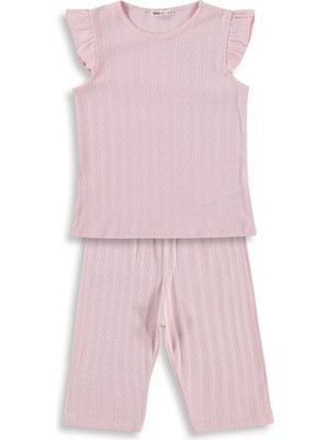 Civil Girls Kaprili 6-9 Yaş Pijama Takımı - Pembe