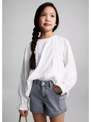 MANGO Kids Kargo tarz şort
