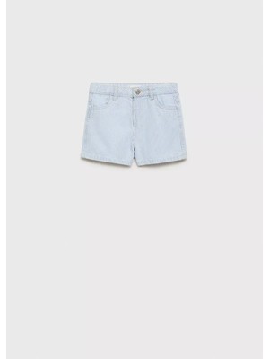 MANGO Baby Çizgili denim şort