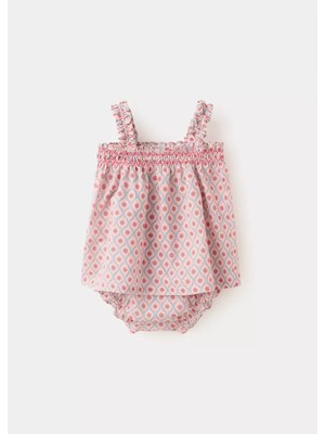 MANGO Baby Desenli elbise ve şortu