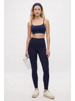 Ritnice Kadın Danica Nano Fit Yüksek Bel Lacivert Tayt