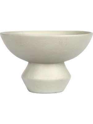 Herdekora Dekoratif Seramik Meyvelik Körük Mint Yeşili 21X14 Cm.