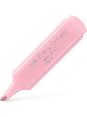  faber-castell fosforlu kalem 46 pastel açık pembe (10 lu paket)