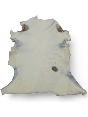 Ottoman Pouffe Art Deco Hakiki Deri Koyun Postu 66X64CM (031) Dana Inek Posteki Interior Design