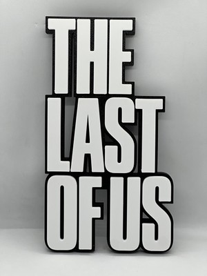 Goka 3D Craft The Last Of Us (Tlou) Logolu Post-Apokaliptik 3D Duvar Dekoru - 23 cm Premium Versiyon (1.5 cm Çift Montaj Setli)