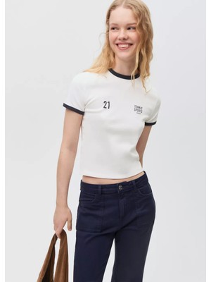 MANGO Teen Flare jean pantolon