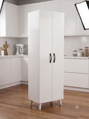 Kzy Mobilya 16XL Çok Amaçlı Elbise Dolabı,mutfak Dolabı,kıyafet Dolabı,beyaz