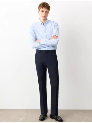 MANGO Teen Düz kesim kumaş pantolon