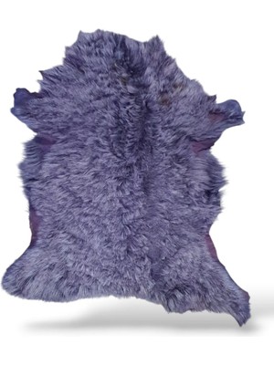 Ottoman Pouffe Hakiki Gerçek Deri Koyun Postu 57X69CM