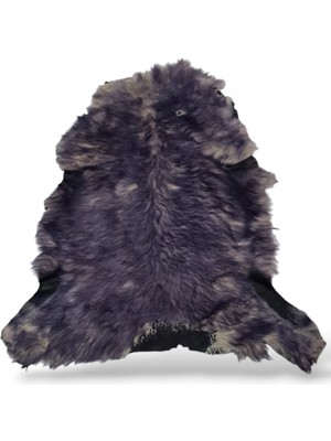 Ottoman Pouffe Hakiki Gerçek Deri Koyun Postu Toskana 63X65CM