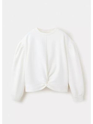 Mango Pamuk Karışımlı Düğümlü Sweatshirt