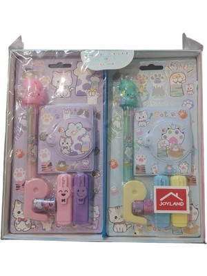  joyland kreatif kırtasiye seti (kedi)-2/s jy-0102-03 (karışık renk 1 adet)