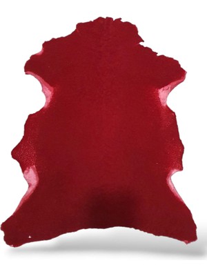 Ottoman Pouffe Hakiki Gerçek Koyun Derisi ''özel Ipek Serisi'' Kırmızı Şahane Post HALI73X94CM