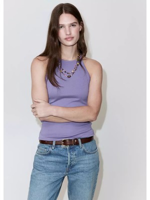 Mango Halter Yaka Bluz