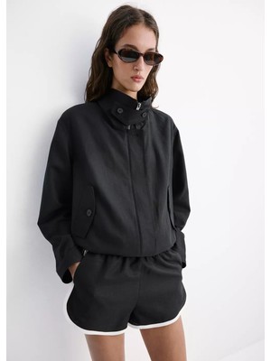 MANGO Huni yakalı bomber ceket