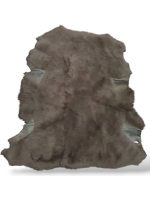 Ottoman Pouffe Hakiki Koyun Derisi Özel Ipek Serisi 64X65CM, Ipeksi Yumuşaklık ve Parlaklık, Dana Deri Posteki