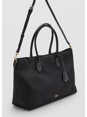 Mango Çift Saplı Shopper Çanta