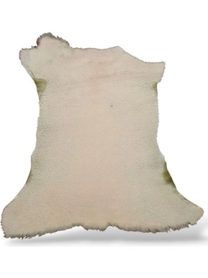 Ottoman Pouffe Hakiki Koyun Derisi Özel Ipek Serisi 84X77CM , Ipeksi Yumuşaklık ve Parlaklık, Dana Deri Posteki