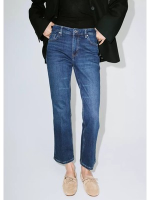 Mango Sienna Flare Crop Jean Pantolon