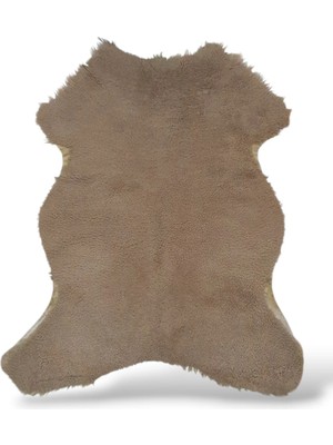 Ottoman Pouffe Hakiki Gerçek Koyun Derisi ''özel Ipek Serisi'' Post Halı 78X83CM