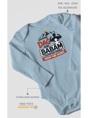 Morivo Kids Babaya Özel Uzun Kollu Bebek Body %100 Pamuk