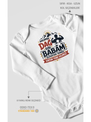 Morivo Kids Babaya Özel Uzun Kollu Bebek Body %100 Pamuk