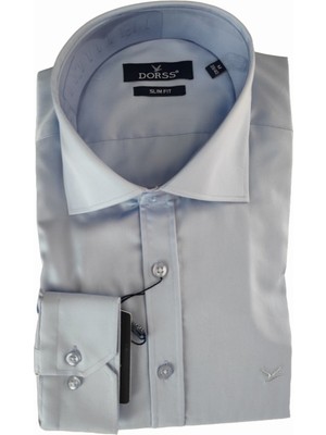 Dorss Uzun Kollu Slim Fit Basic Pamuklu Erkek Gömlek