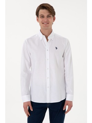 U.s. Polo Assn. %100 Pamuk Uzun Kol Slim Fit Gömlek 2083199