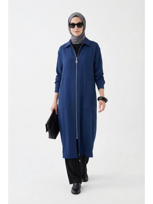 Armine Trend Kolları Şerit Detaylı Boydan Fermuarlı Allerli Giy Çık 26YT516