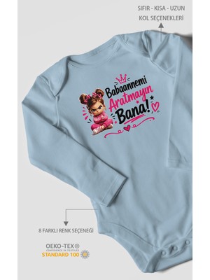 Morivo Kids Babaanneye Özel Uzun Kollu Bebek Body %100 Pamuk