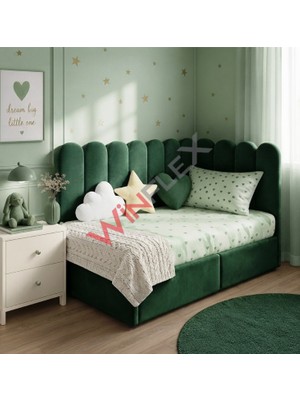 Winflex Yatak  Başlık ,duvar ve Oda Dekorasyon Panel 10ADET-(10X100CM) Yeşil
