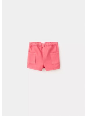 MANGO Baby Cep detaylı denim şort