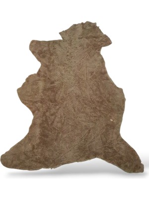 Ottoman Pouffe Hakiki Gerçek Koyun Derisi ''özel Ipek Serisi'' Post Halı 114X109CM