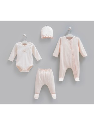 Caramell Premium 4lü Tulumlu Beti Set Somon
