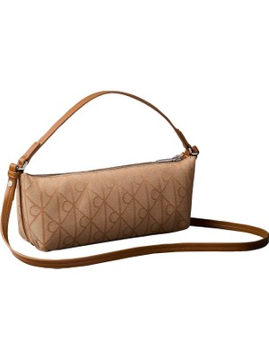 Calvin Klein Emblem Aop Jacquard Conv Bag
