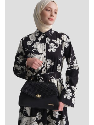 Armine Örgü Çanta Siyah