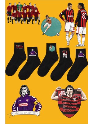Rabona Fashion Dünya Futbol Karması 5'li Taraftar Çorabı