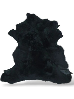 Ottoman Pouffe Hakiki Gerçek Koyun Derisi ''özel Ipek Serisi'' Post Halı 75X77CM