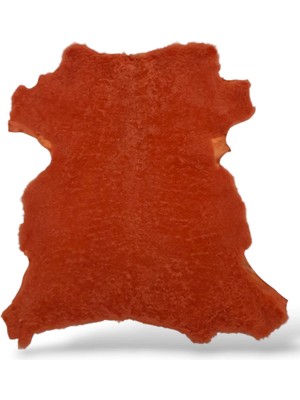 Ottoman Pouffe Hakiki Deri Özel Ipek Serisi' Turuncu Post 62X61CM, Ipeksi Yumuşaklık, Video No: 119