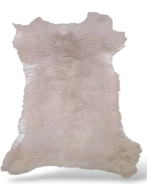 Ottoman Pouffe Hakiki Koyun Derisi Özel Ipek Serisi 66X83CM, Ipeksi Yumuşaklık ve Parlaklık, Dana Deri Posteki