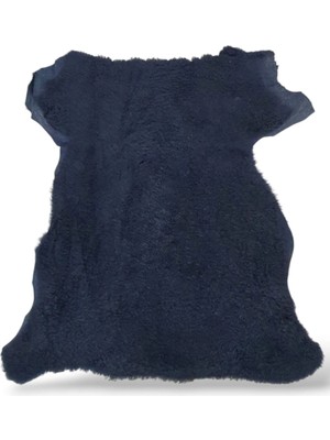 Ottoman Pouffe Hakiki Gerçek Deri Koyun Postu 57X61CM