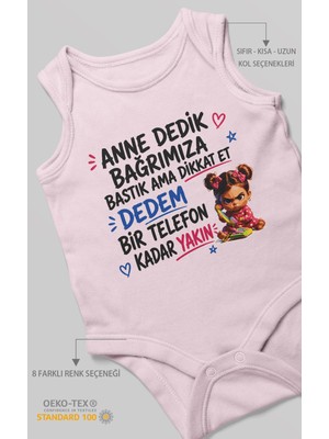 Morivo Kids Anneye ve Dedeye Özel Sıfır Kollu Bebek Zıbını %100 Pamuk