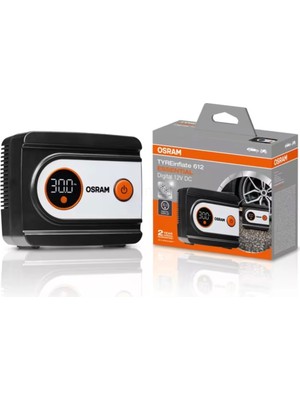Osram Tyreinflate 612 Essential Dijital 12V Taşınabilir Lastik Şişirme Kompresörü – 30 Psı