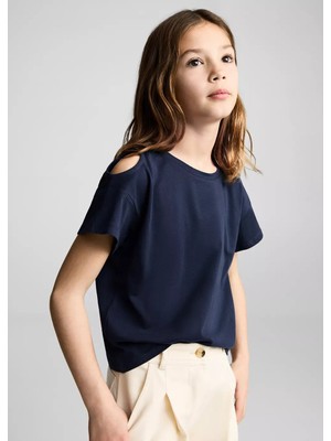 Mango Cut Out Detaylı Tişört