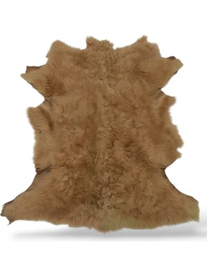 Ottoman Pouffe Hakiki Gerçek Deri Kıvırcık Tüylü Tigrado Koyun Postu 50X64CM, Video No: 44