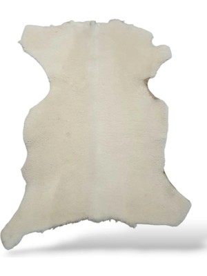 Ottoman Pouffe Hakiki Koyun Derisi Özel Ipek Serisi 83X84CM, Ipeksi Yumuşaklık ve Parlaklık, Dana Deri Posteki