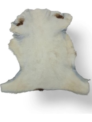 Ottoman Pouffe Art Deco Hakiki Deri Koyun Postu 66X65CM (048) Dana Inek Posteki Interior Design